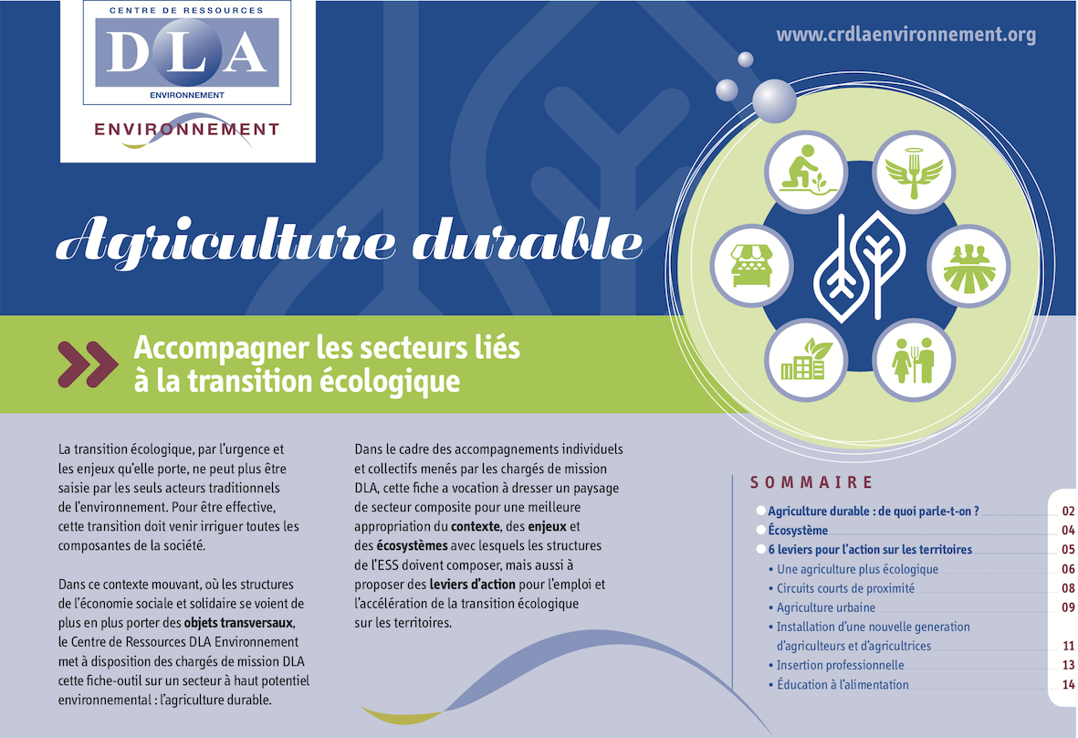 Fiche-outil "agriculture durable"