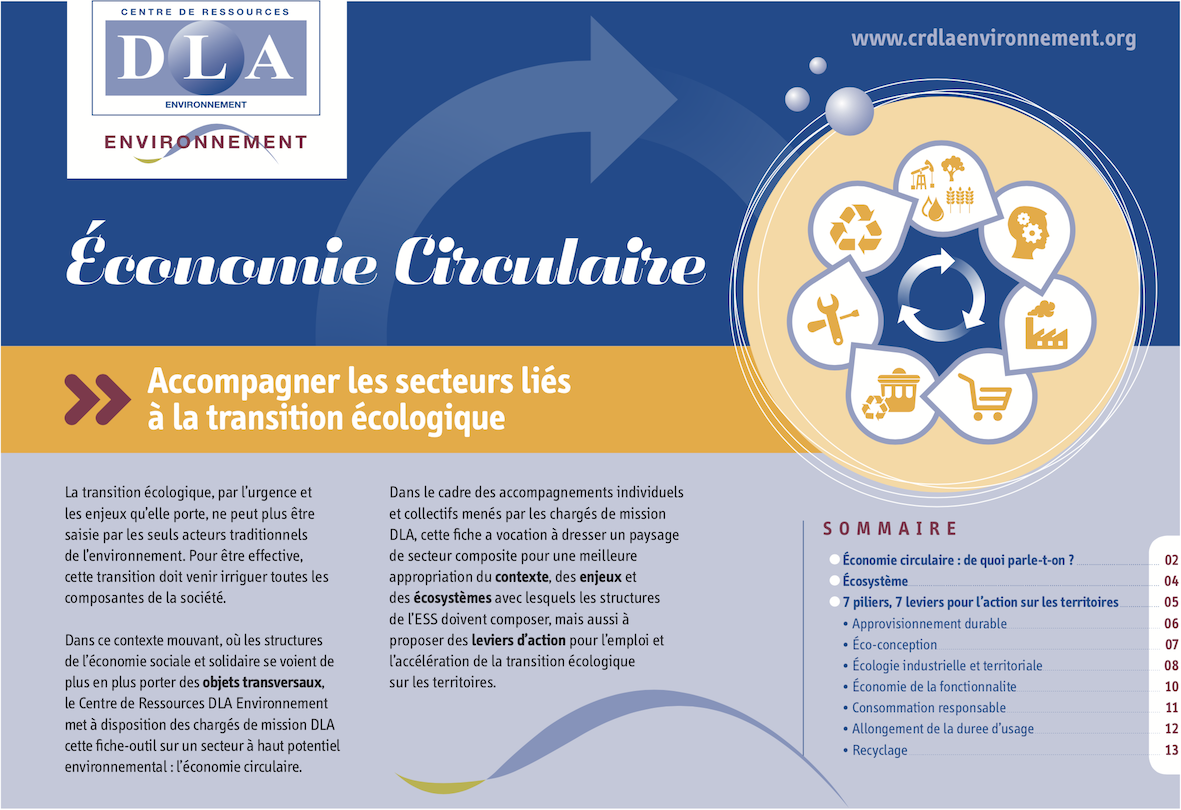 Fiche-outil "économie circulaire"